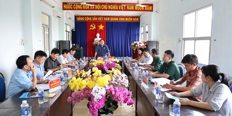 Hội Cựu chiến binh tỉnh Đắk Lắk kiểm tra hoạt động công tác Hội tại xã Phú Hòa 1