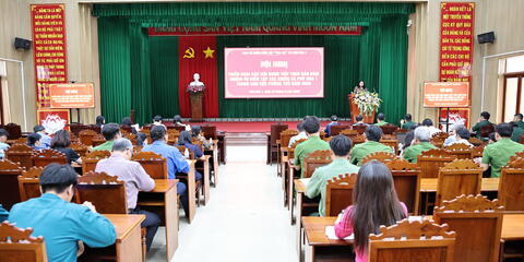Hội nghị triển khai các nội dung tiếp theo bảo đảm nhiệm vụ diễn tập tác chiến xã Phú Hòa 1 trong khu vực phòng thủ năm 2026