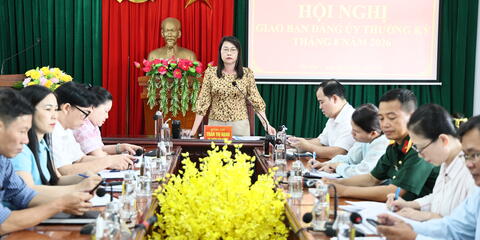 Hội nghị giao ban Đảng ủy thường kỳ tháng 8 năm 2026