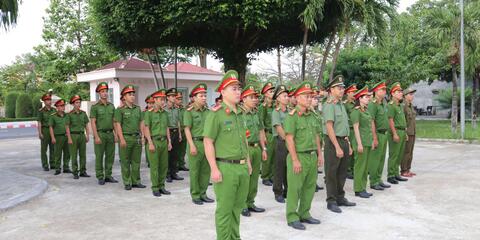Công an xã Phú Hòa 1 ra quân cao điểm tấn công, trấn áp tội phạm, bảo đảm an ninh trật tự