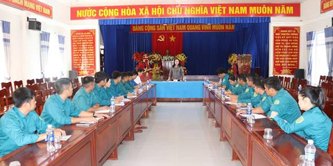 Chi bộ Quân sự xã Phú Hòa 1 tổ chức sinh hoạt thường kỳ tháng 9/2025