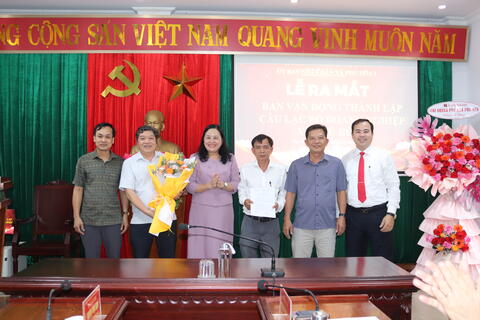 Xã Phú Hòa 1 ra mắt Ban vận động thành lập Câu lạc bộ doanh nghiệp xã
