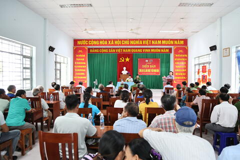 Xã Phú Hòa 1 tổ chức diễn đàn “Công an xã lắng nghe ý kiến Nhân dân”