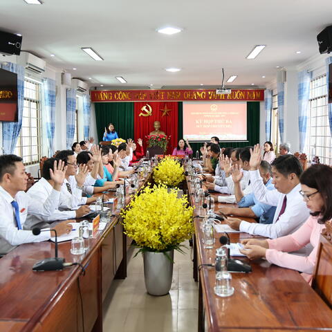 Kỳ họp thứ 3 (kỳ họp chuyên đề) HĐND xã Phú Hòa 1 khóa II