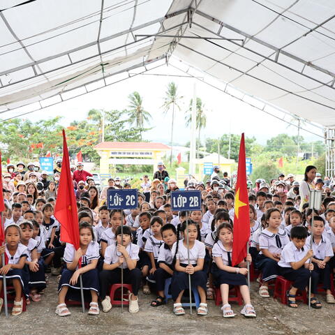 Các trường học trên địa bàn xã đồng loạt khai giảng năm học mới 2026 - 2027